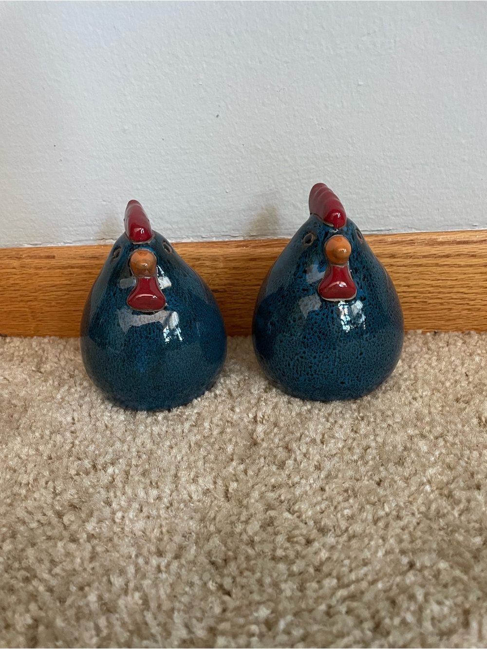 Ceramic Blue Rooster (2)